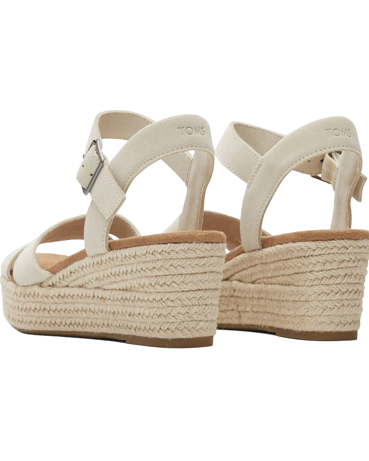 Audrey Espadrille Wedge Sandals in Fog