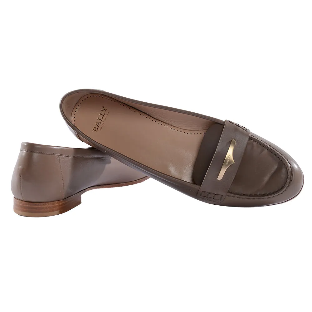 Bally Womens Slip on Shoes in Fawn Brown