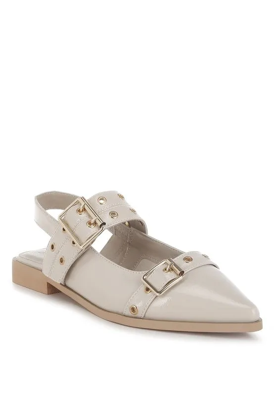 Betula Eyelets & Buckle Detail Flats