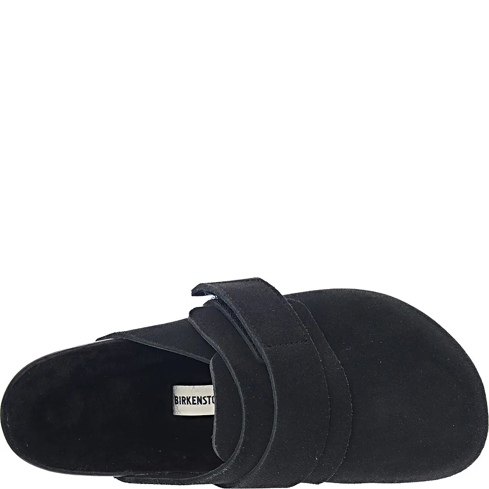 Birkenstock X Tekla Womens X Tekla Nagoya Suede Shearling Slipper in Black