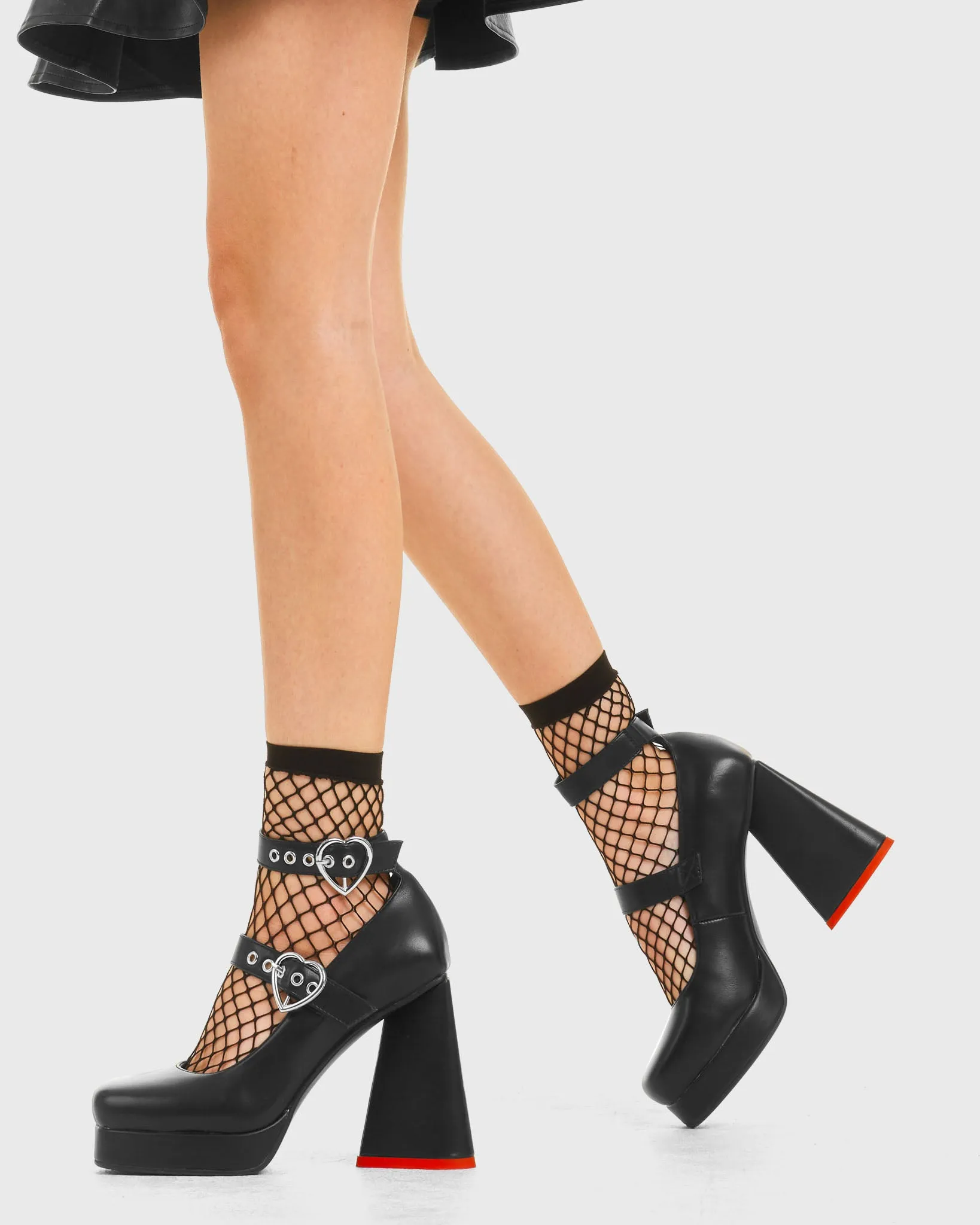 Broken Hearts Platform Heels