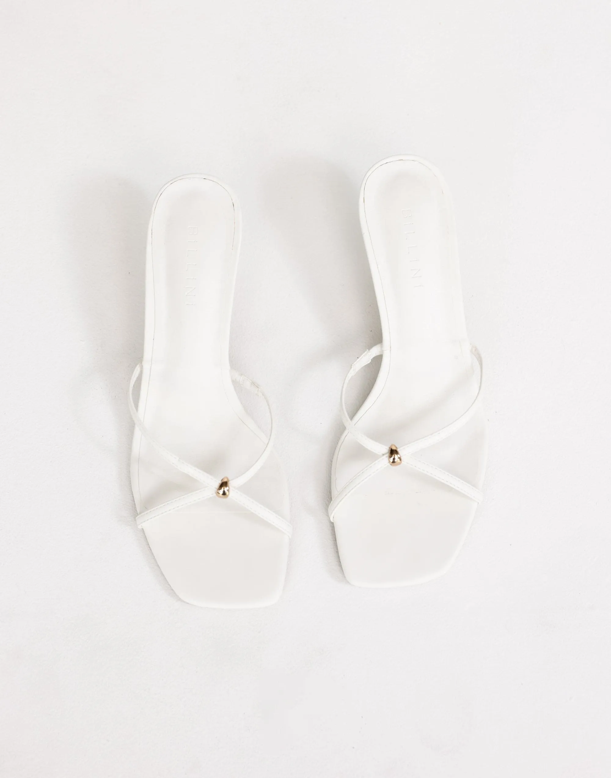 Camia Heels (White) - By Billini