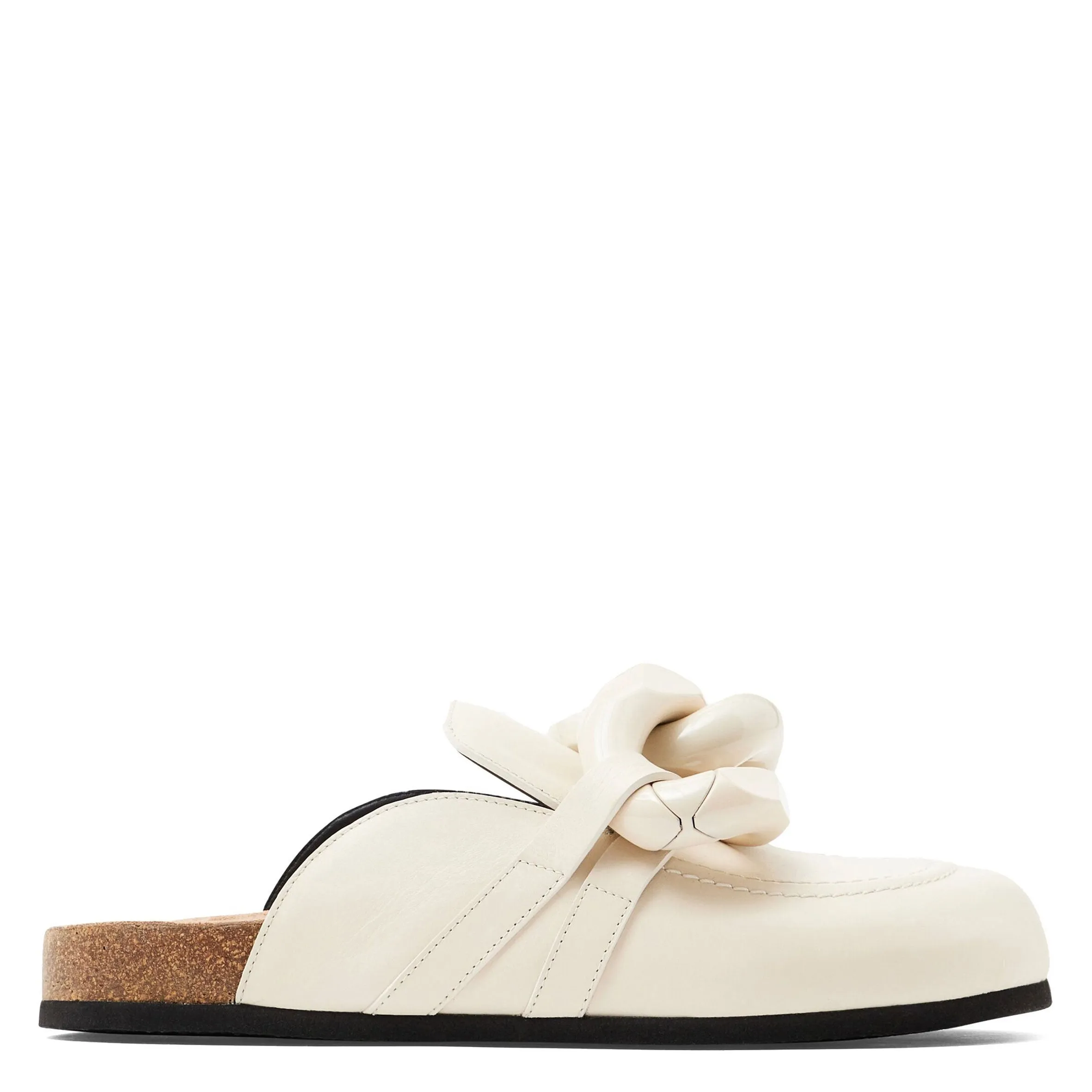 Chain Loafer Slide, Off White