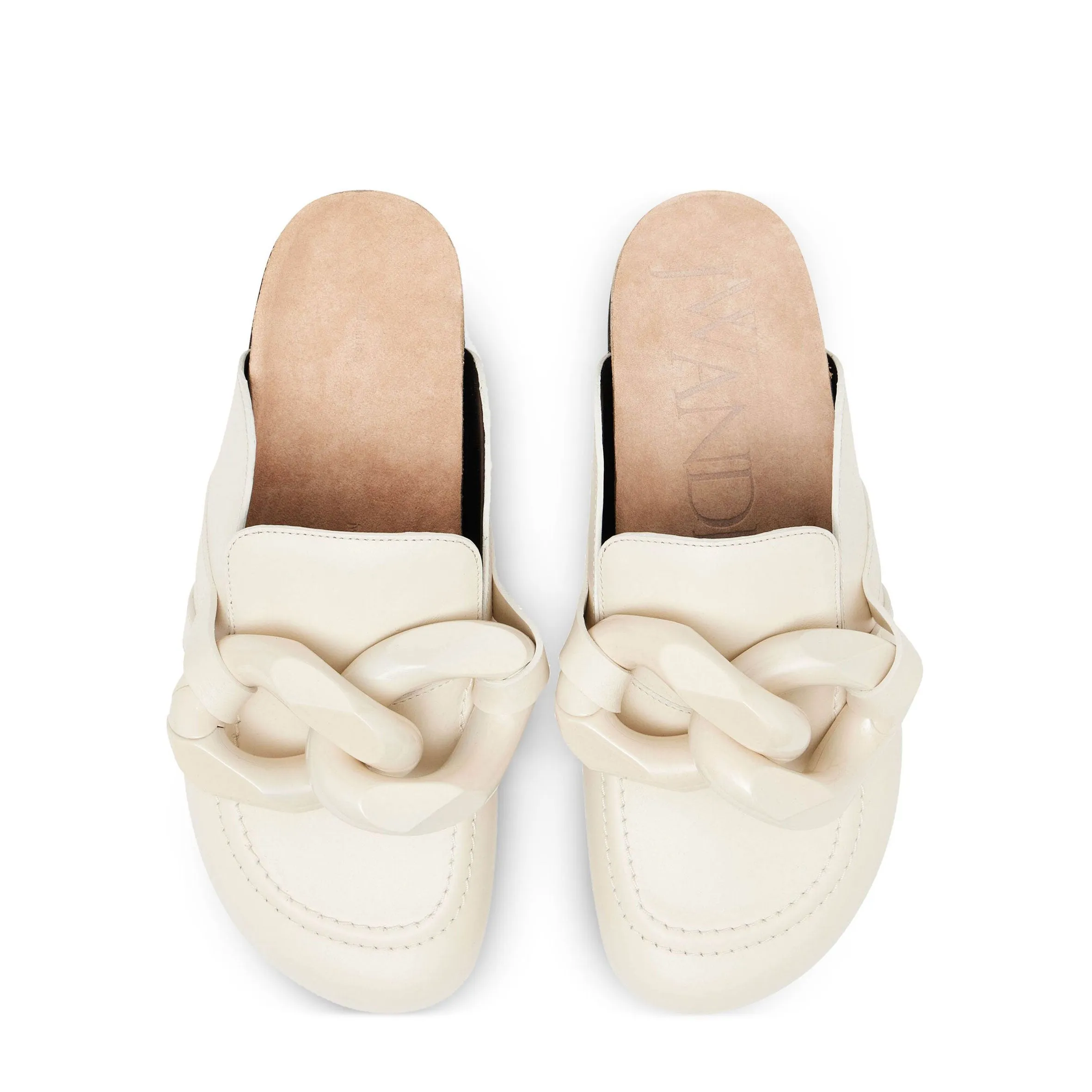 Chain Loafer Slide, Off White