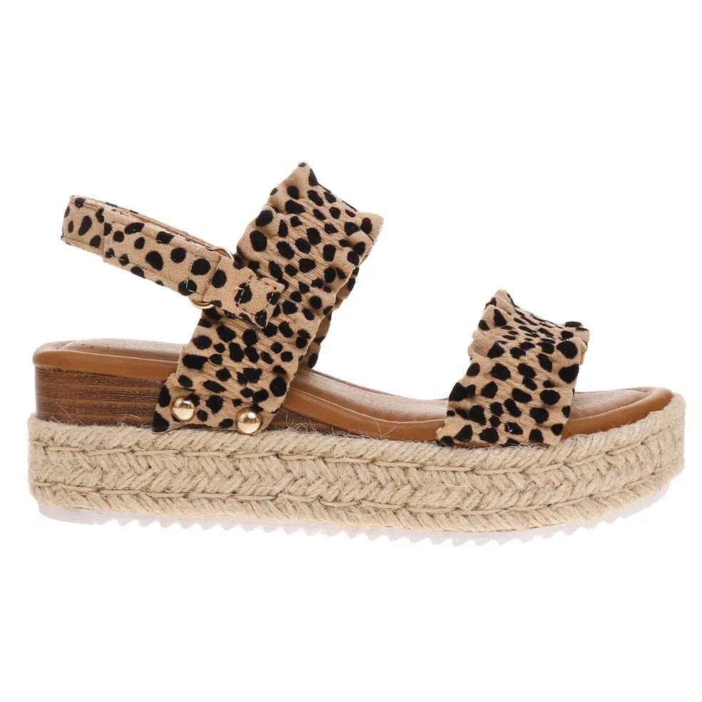 Espadrille Sandals in Leopard GIRLS