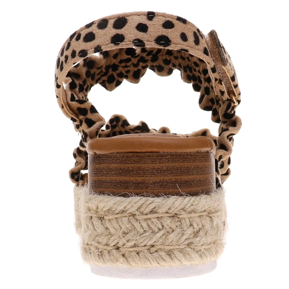 Espadrille Sandals in Leopard GIRLS