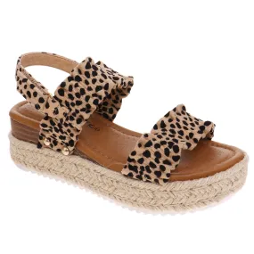 Espadrille Sandals in Leopard GIRLS