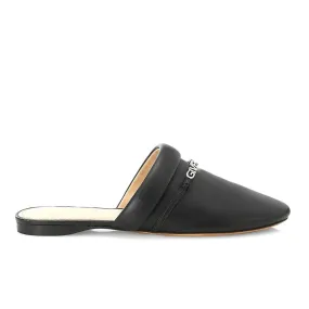 Givenchy Women's Leather Elba Logo Flats Black