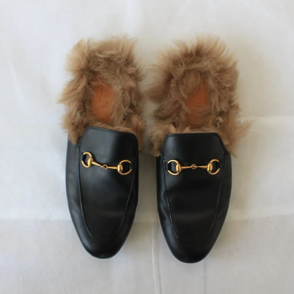 Gucci Princetown backless loafers, 39