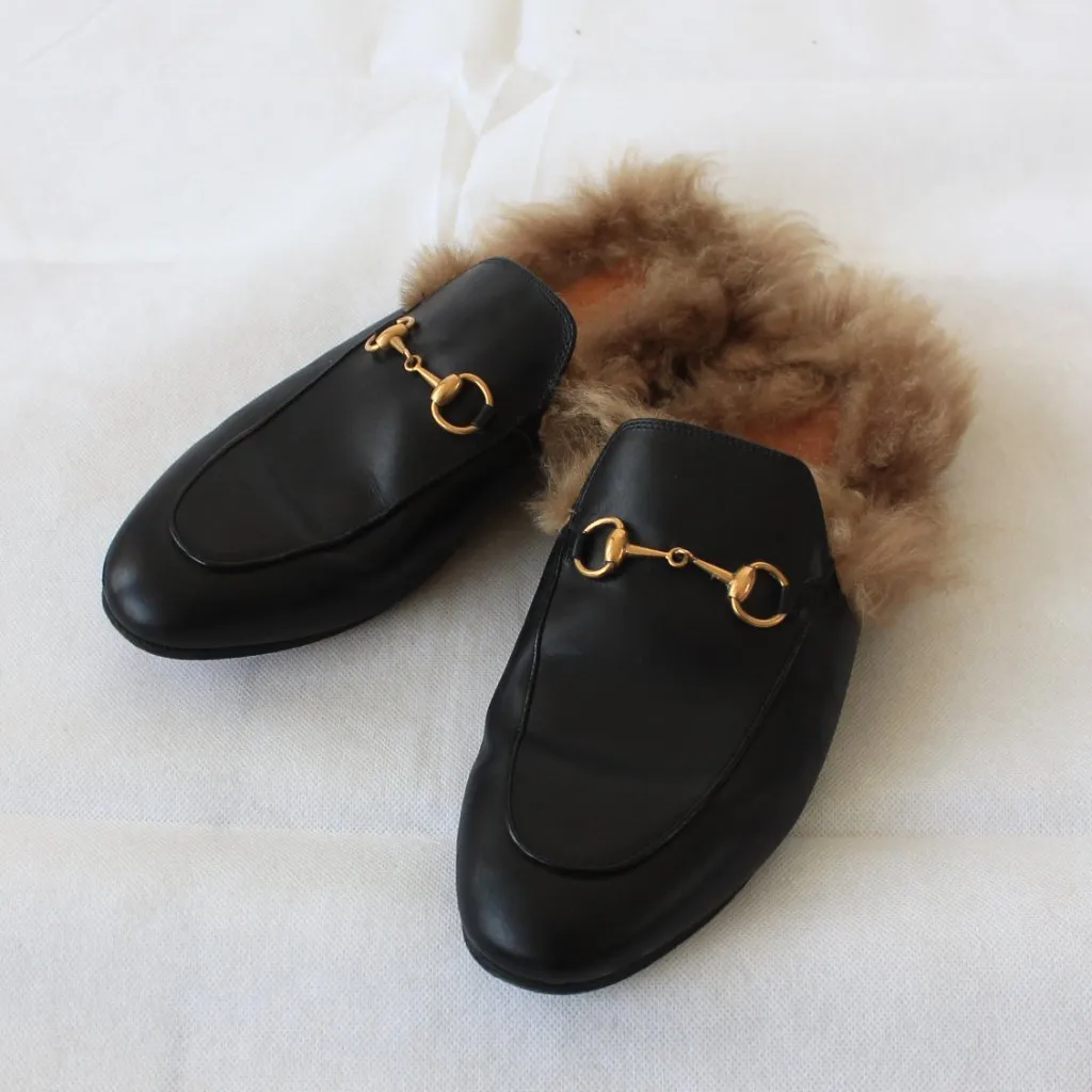 Gucci Princetown backless loafers, 39