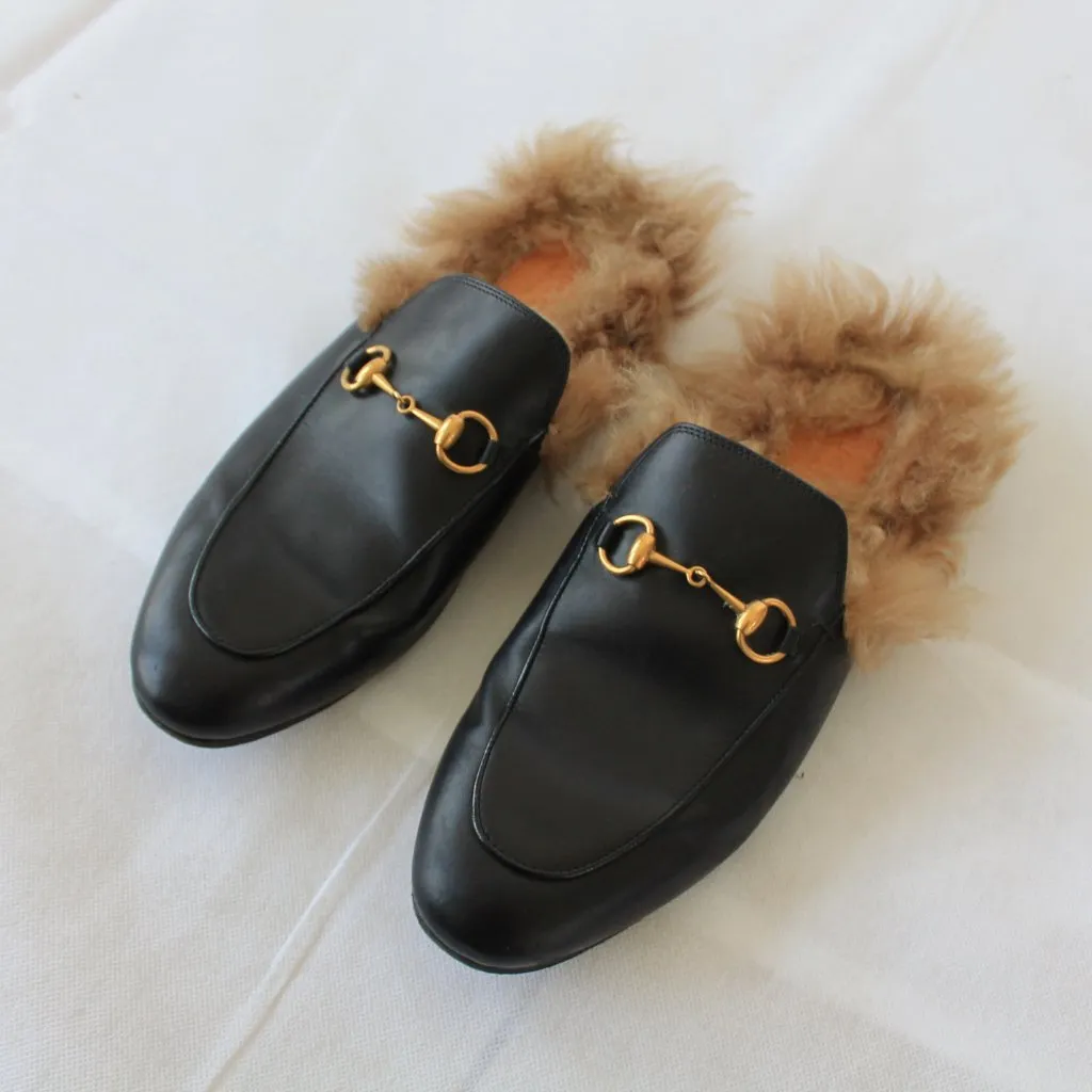 Gucci Princetown backless loafers, 39