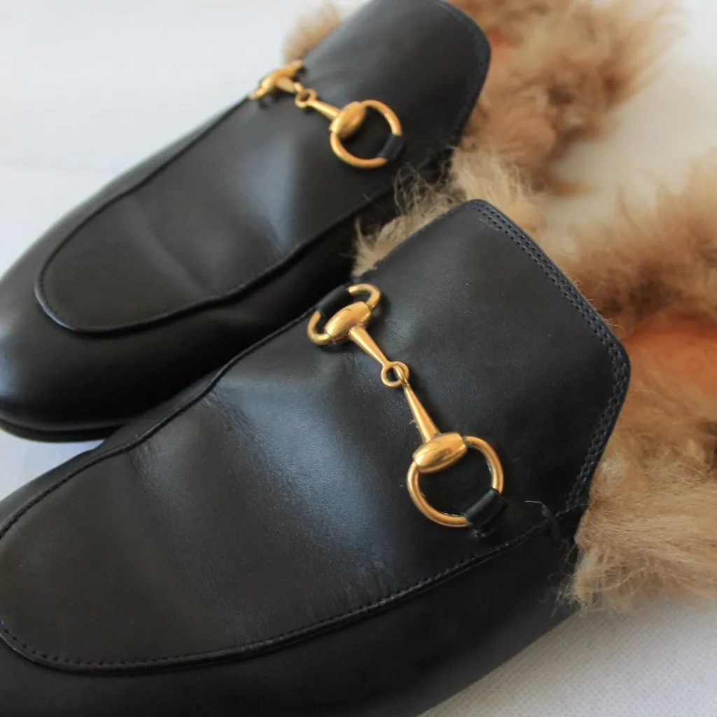 Gucci Princetown backless loafers, 39