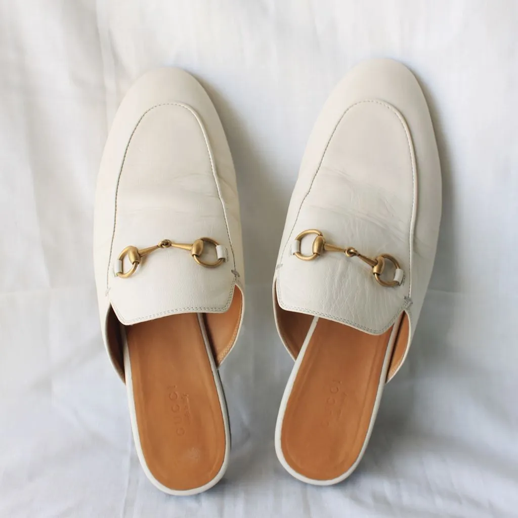 Gucci Princetown leather backless loafers, 39