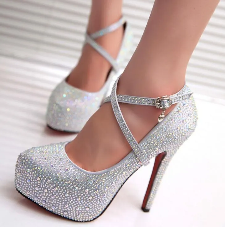 Layla Crystal Rhinestone Platforms