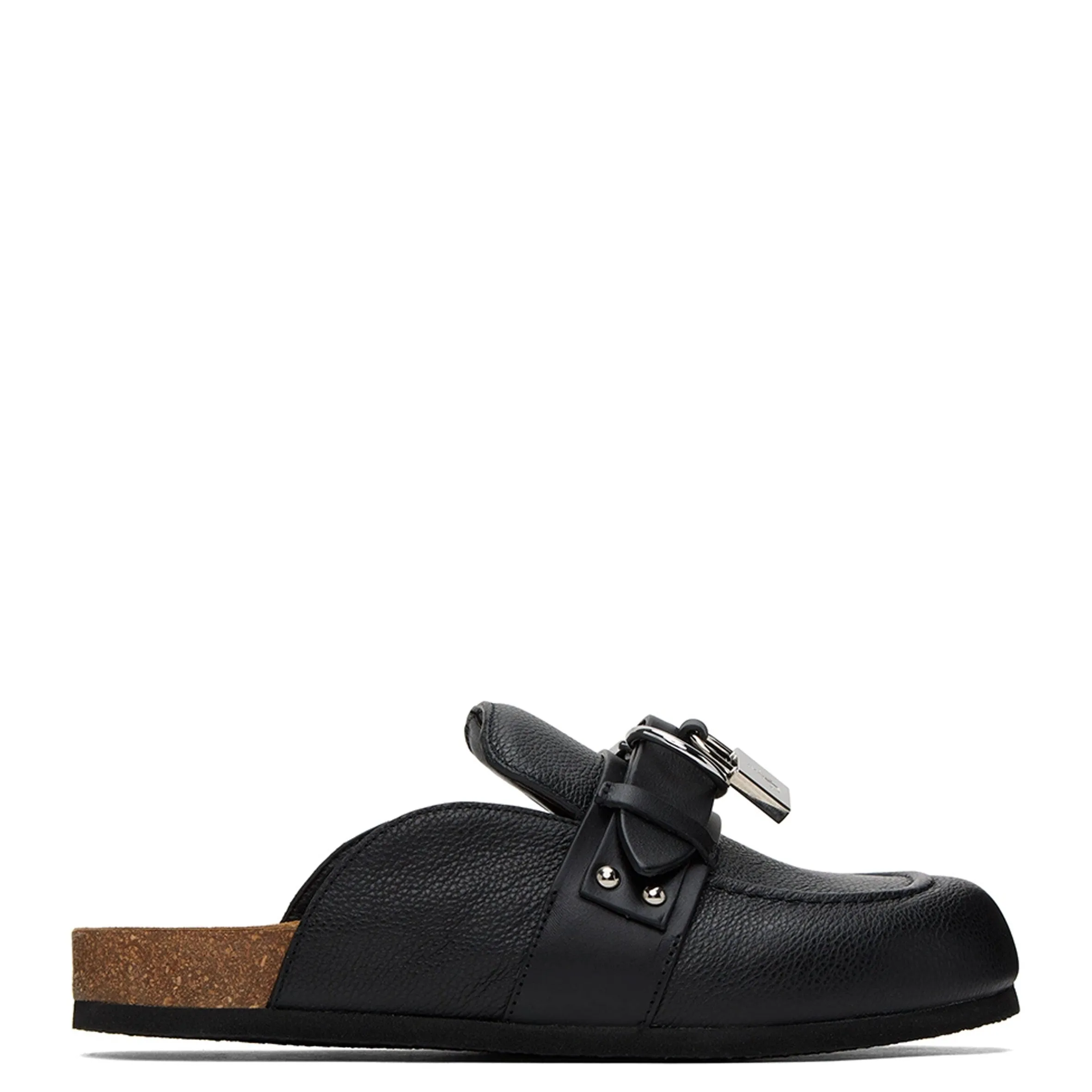 Locket Loafer Slide, Black