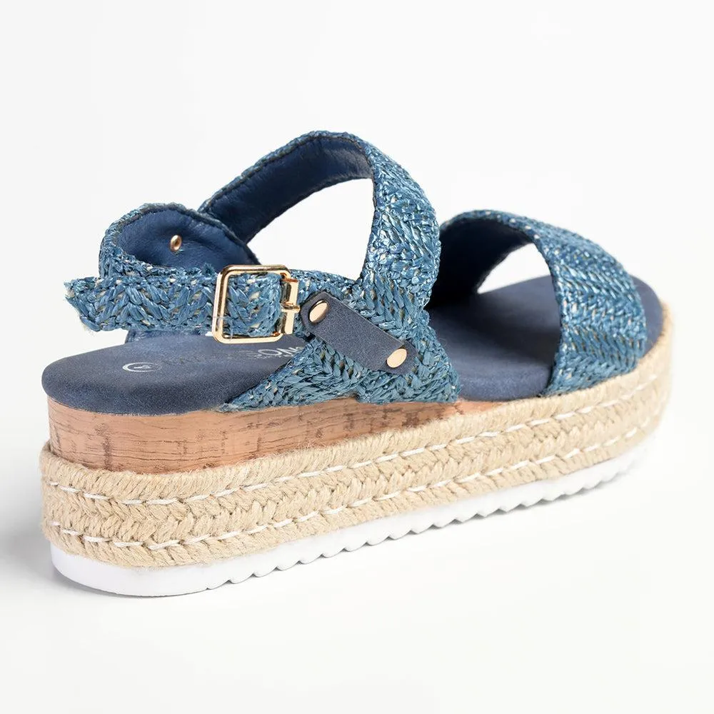 Madison Livia Espadrille Sandal - Denim Blue