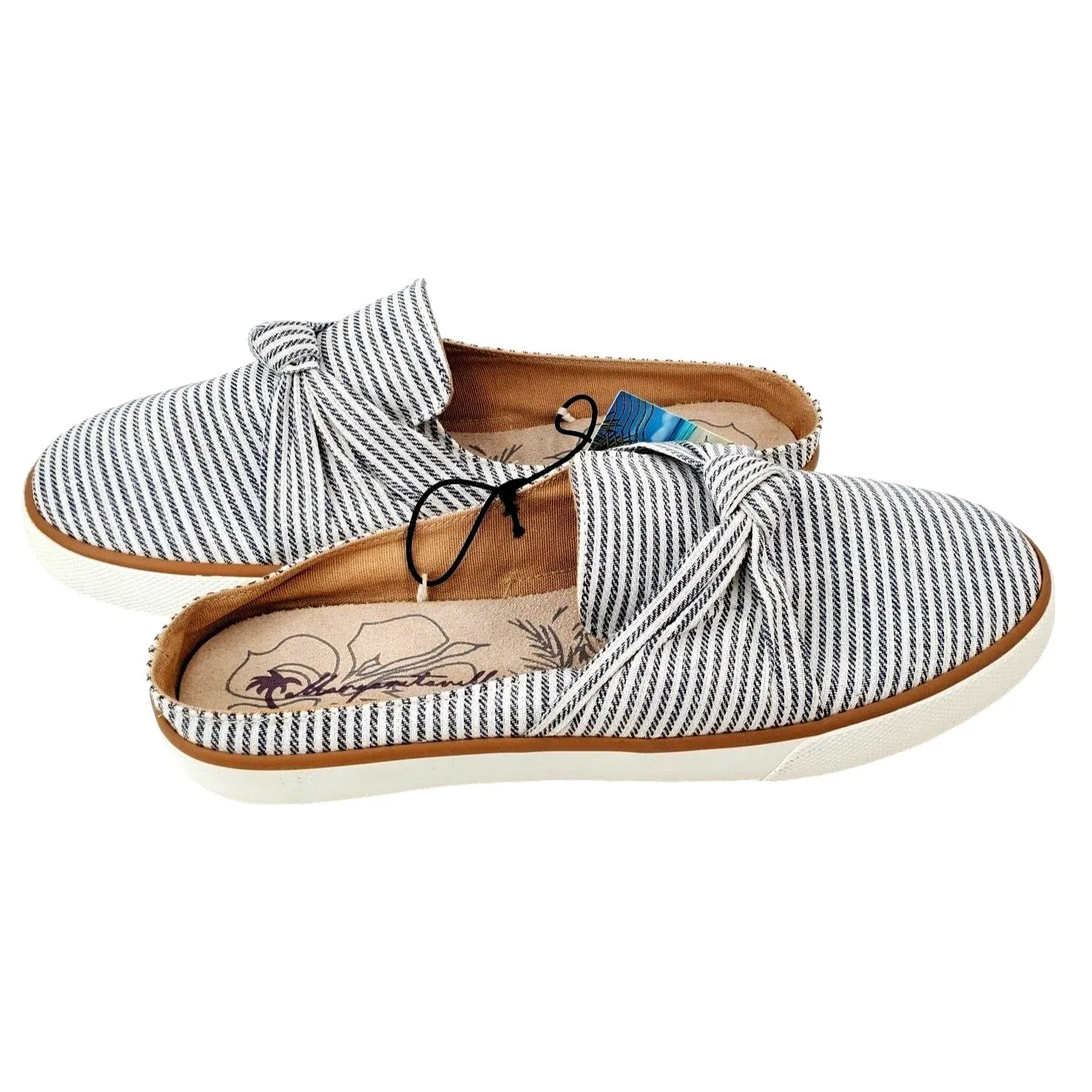 MARGARITAVILLE Mule Sneaker Woman's Slip-on Nautical Knot Sandal Shoe