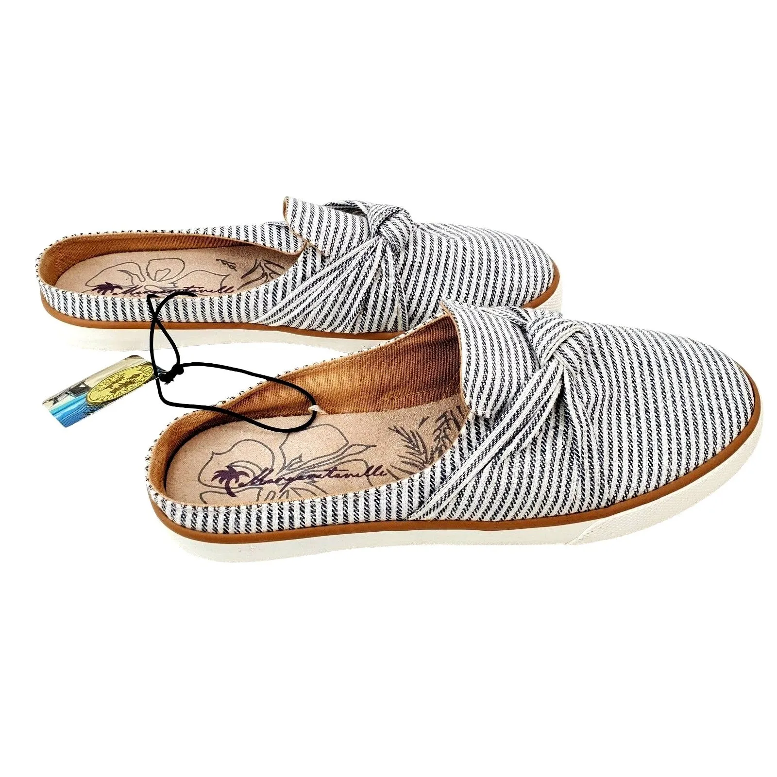 MARGARITAVILLE Mule Sneaker Woman's Slip-on Nautical Knot Sandal Shoe