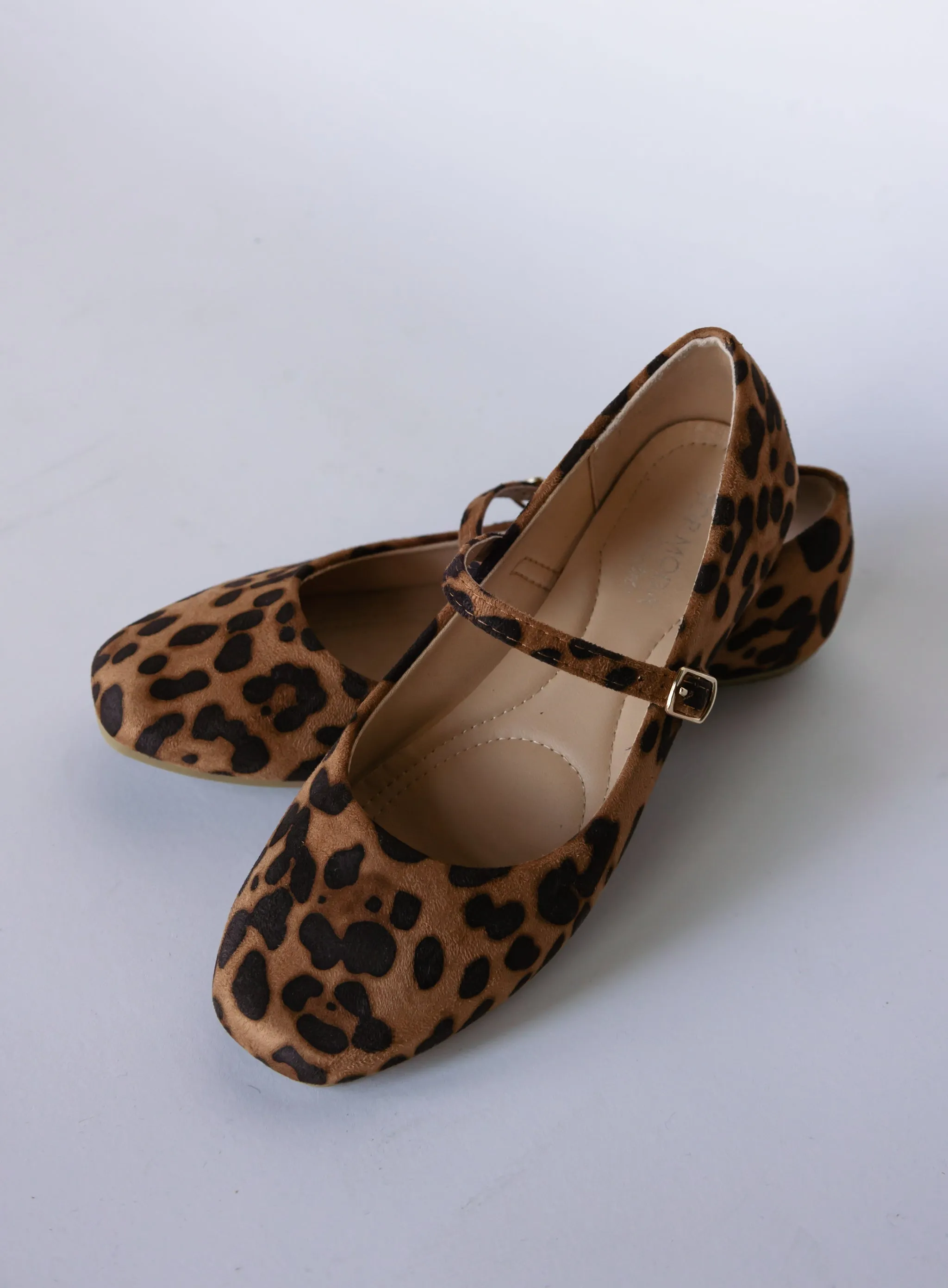 Mary Jane Leopard Flats