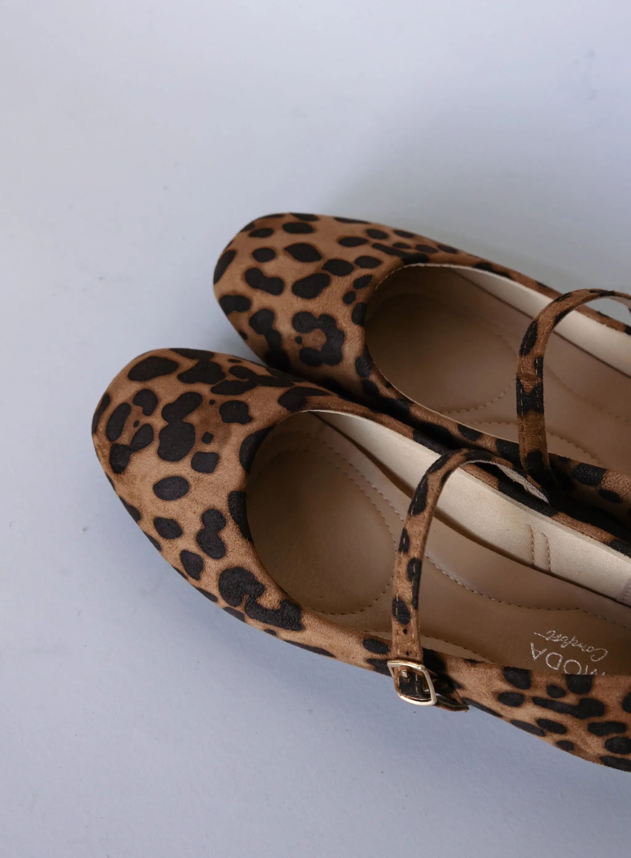 Mary Jane Leopard Flats