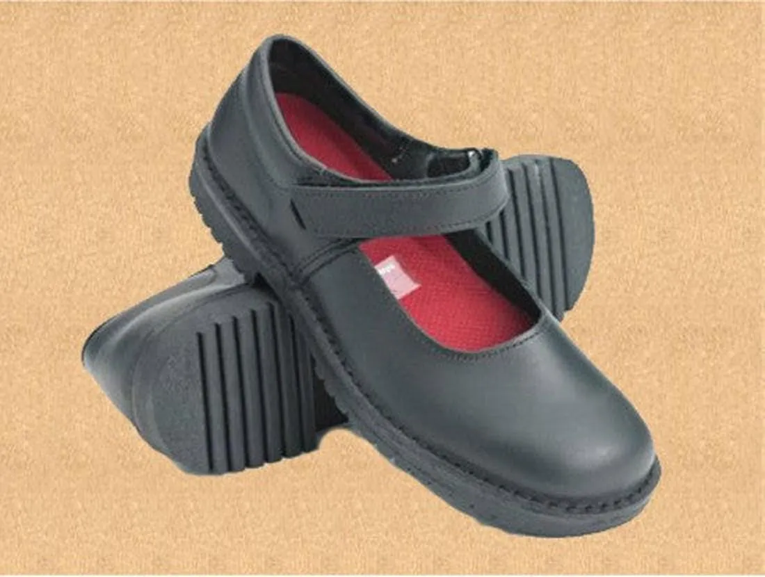 Mckinlays Molly Girls School Shoe Black leather