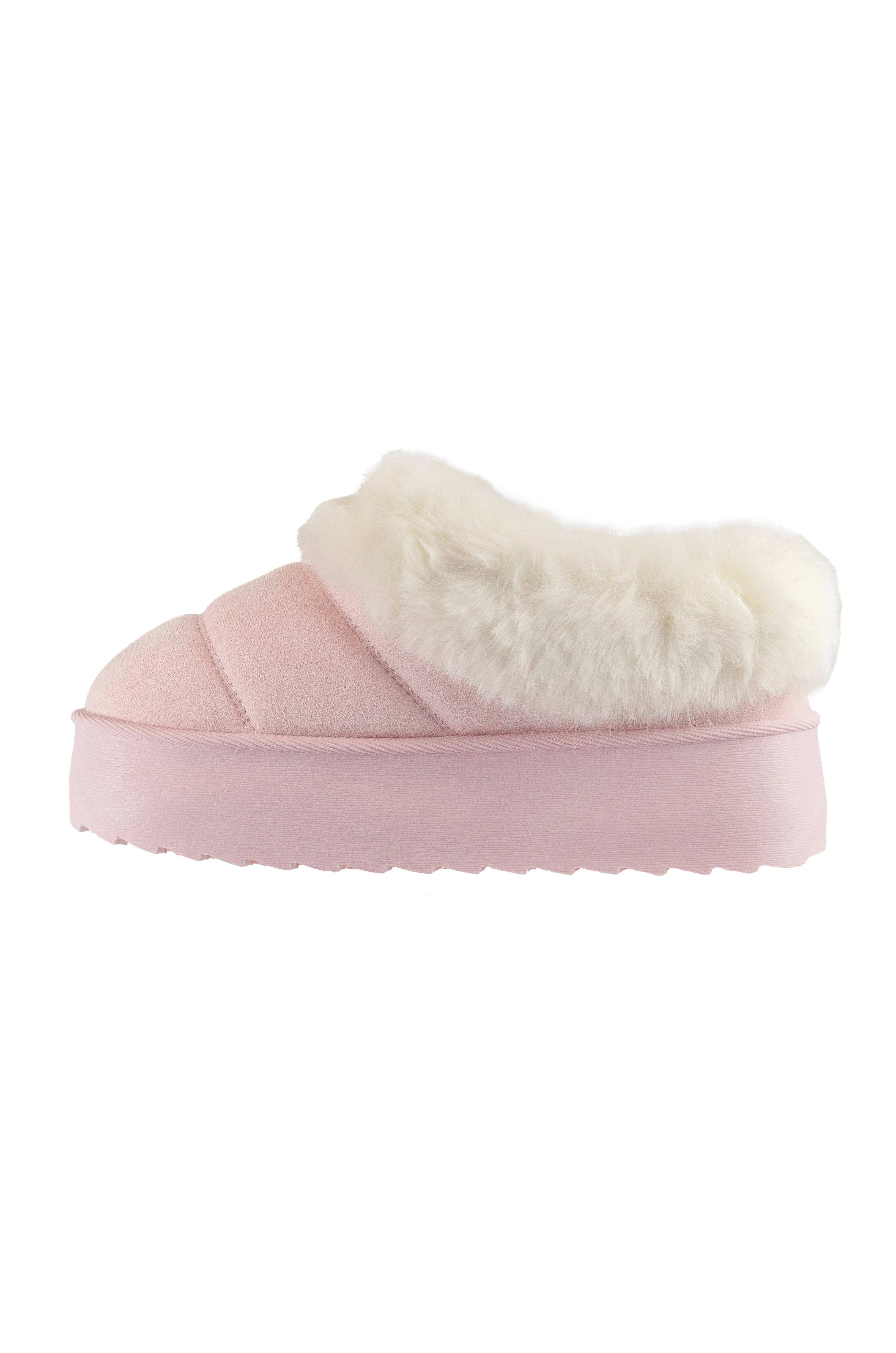 Nature -  Faux Fur Platform Slip On Booties