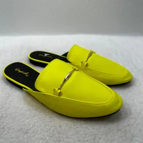 Neon Shoes Flats Mule & Slide Qupid, Size 9