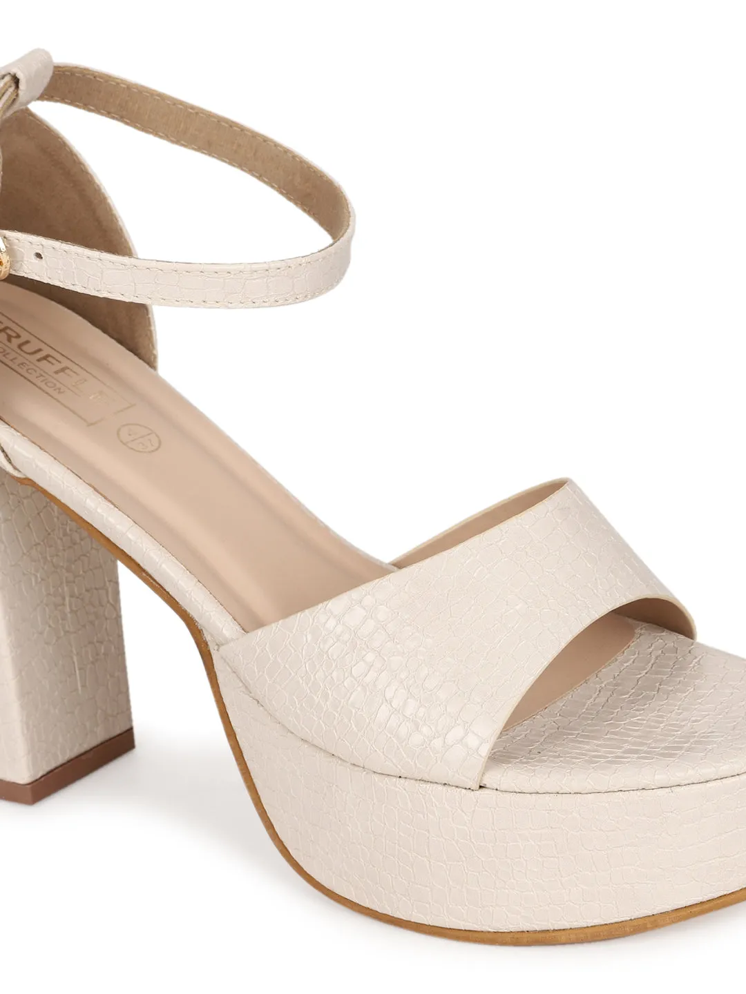 Nude PU Croc Pattern Platform Sandals (TC-SLC-V103-NUD)