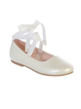 SALE TKS127 / TKS126 Girls Shoes (Ivory)