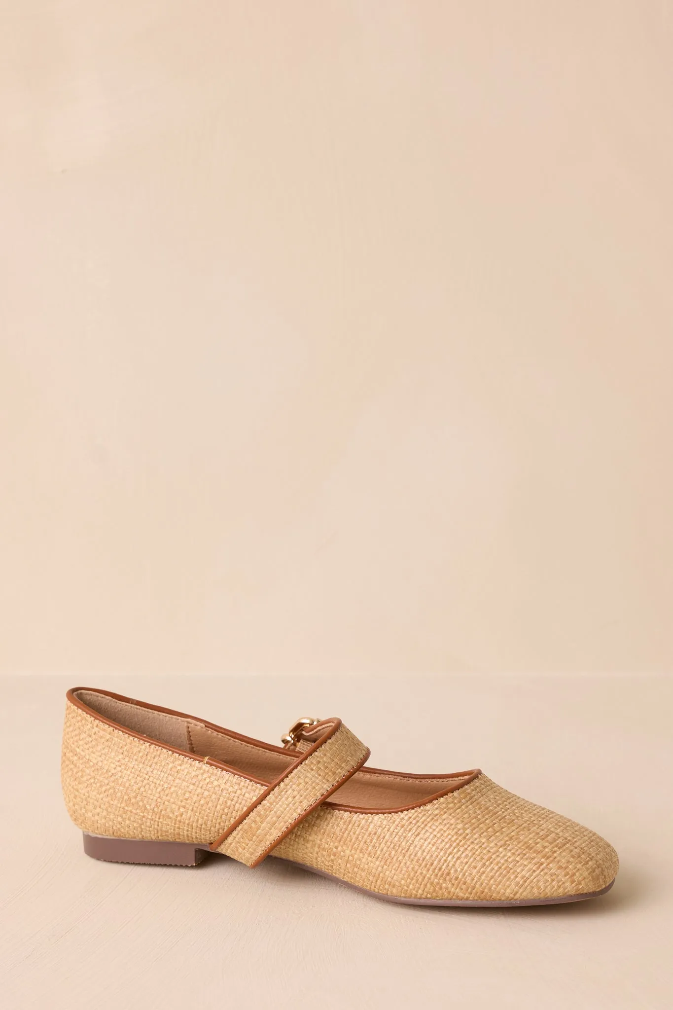 Sweet Thoughts Natural Mary Jane Flats